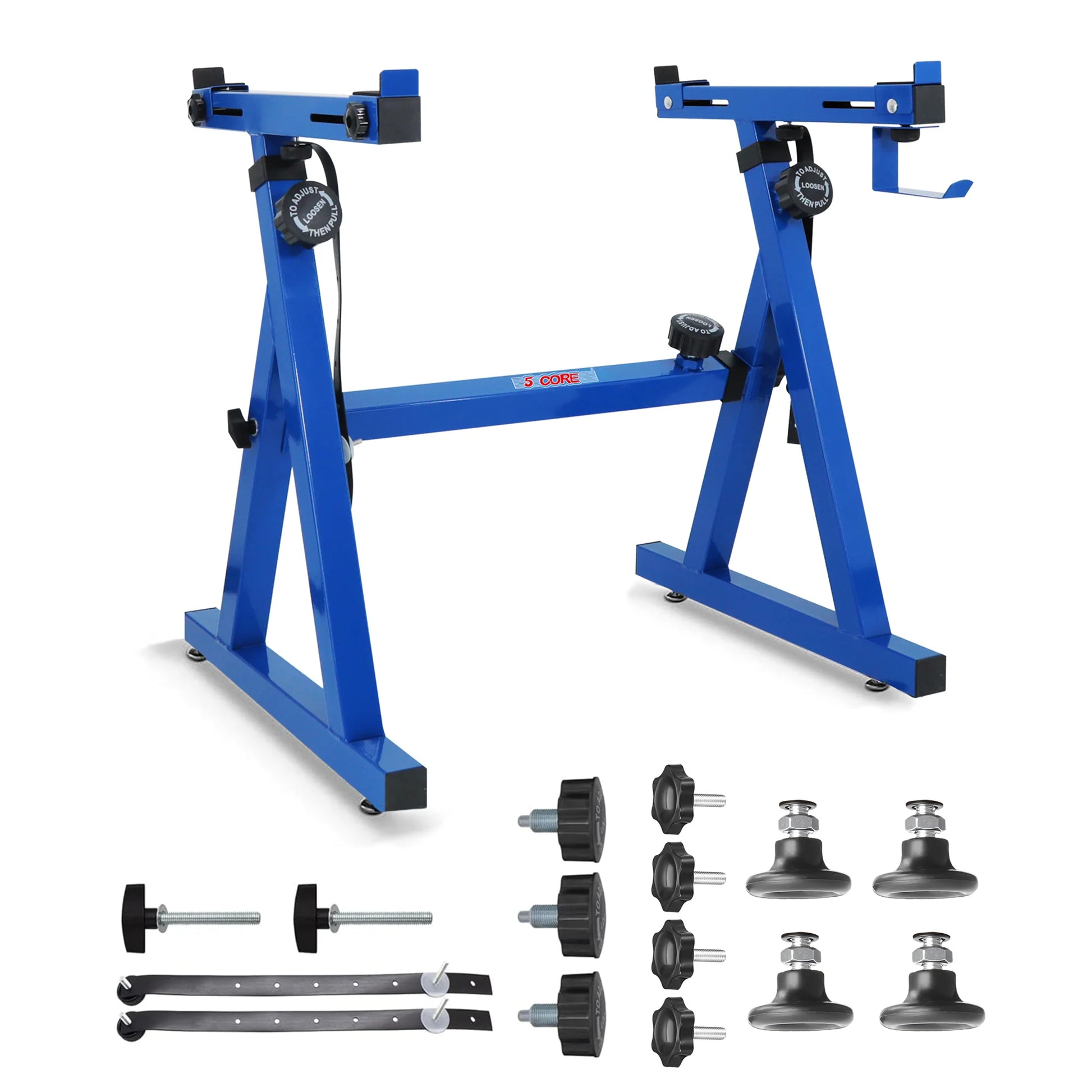 5Core Keyboard Stand Z Style Heavy Duty Sturdy Piano Riser Height Adjustable Holder BLUE