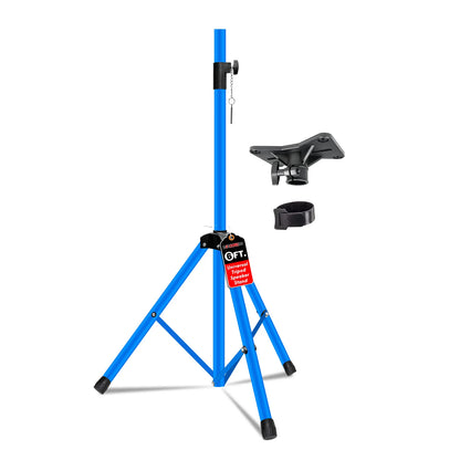 5Core Speaker Stand Tripod Tall Adjustable 72 Inch DJ Studio Monitor Stands Pole Mount BLUE